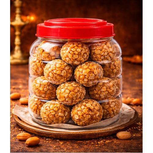 CRUSHED PEANUT LADDU BOX